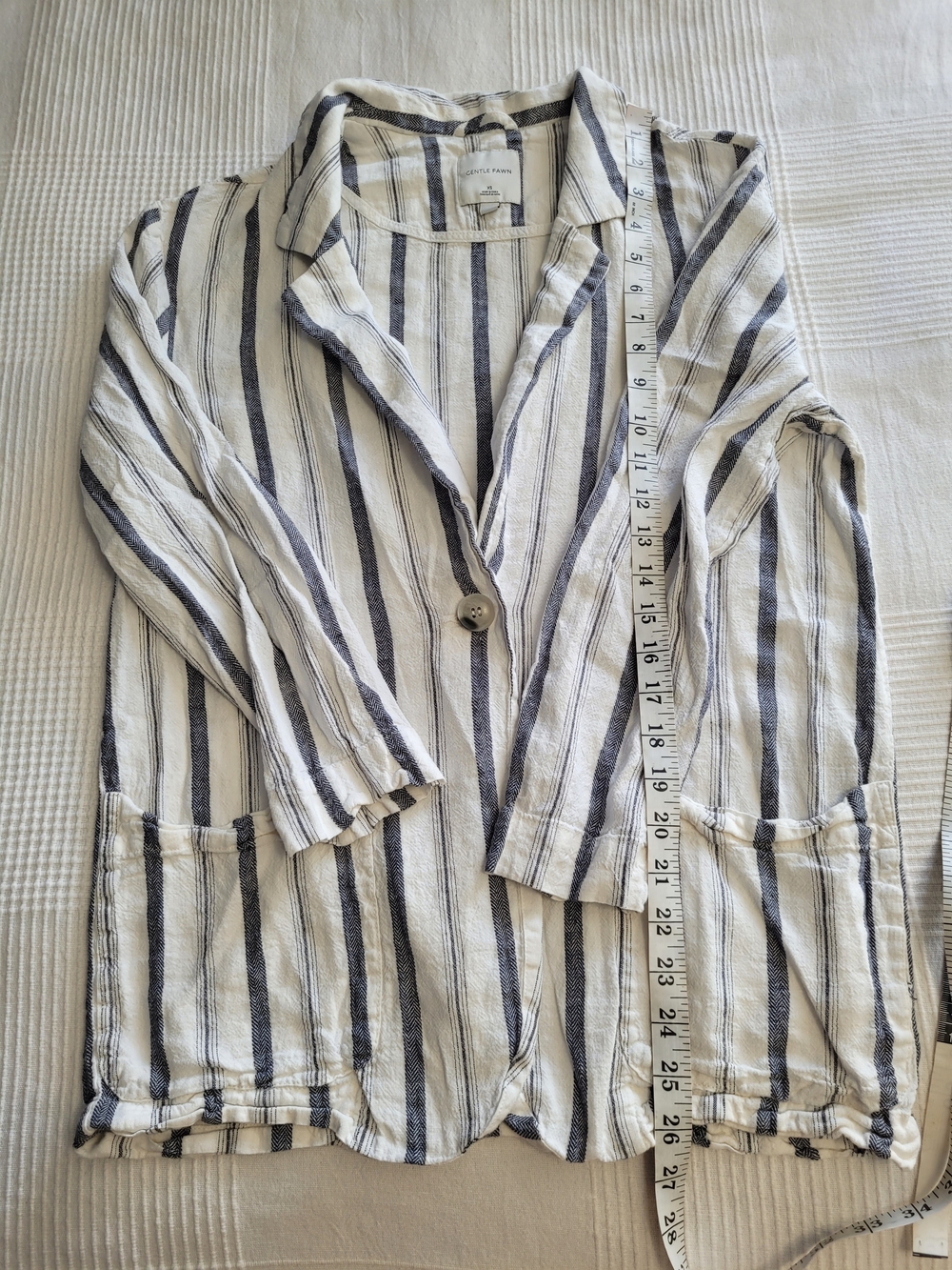 FINAL PRICE DROP Gentle Fawn Linen Blend 2-Piece Set, Jacket & Wide Leg Pants XS - Picture 9 of 16